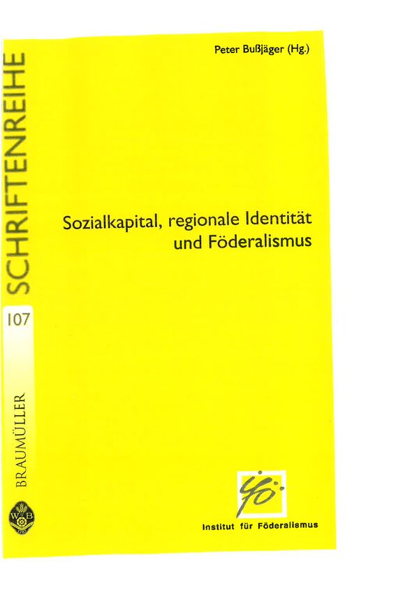 Sozialkapital, regionale Identität und Föderalismus