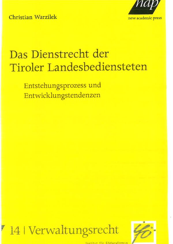 Das Dienstrecht der Tiroler Landesbediensteten