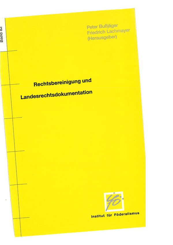 Rechtsbereinigung und Landesrechtsdokumentation.
