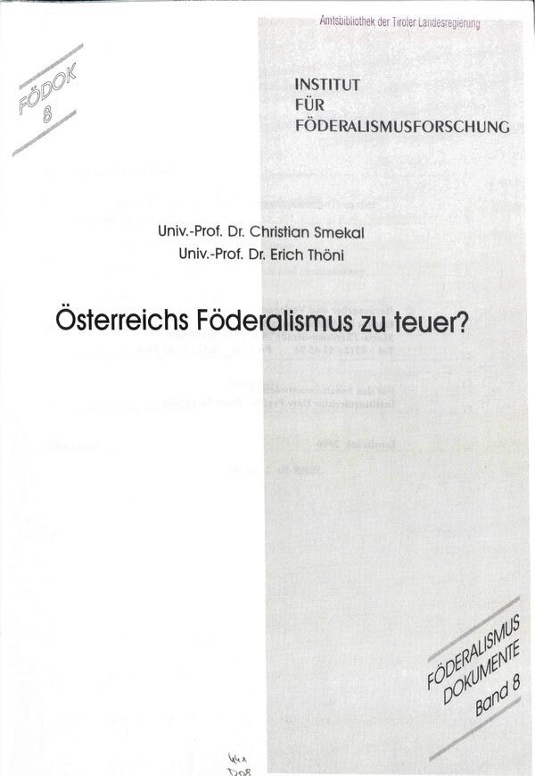 Österreichs Föderalismus zu teuer?