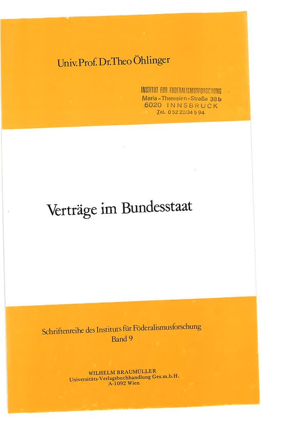 Verträge im Bundesstaat.